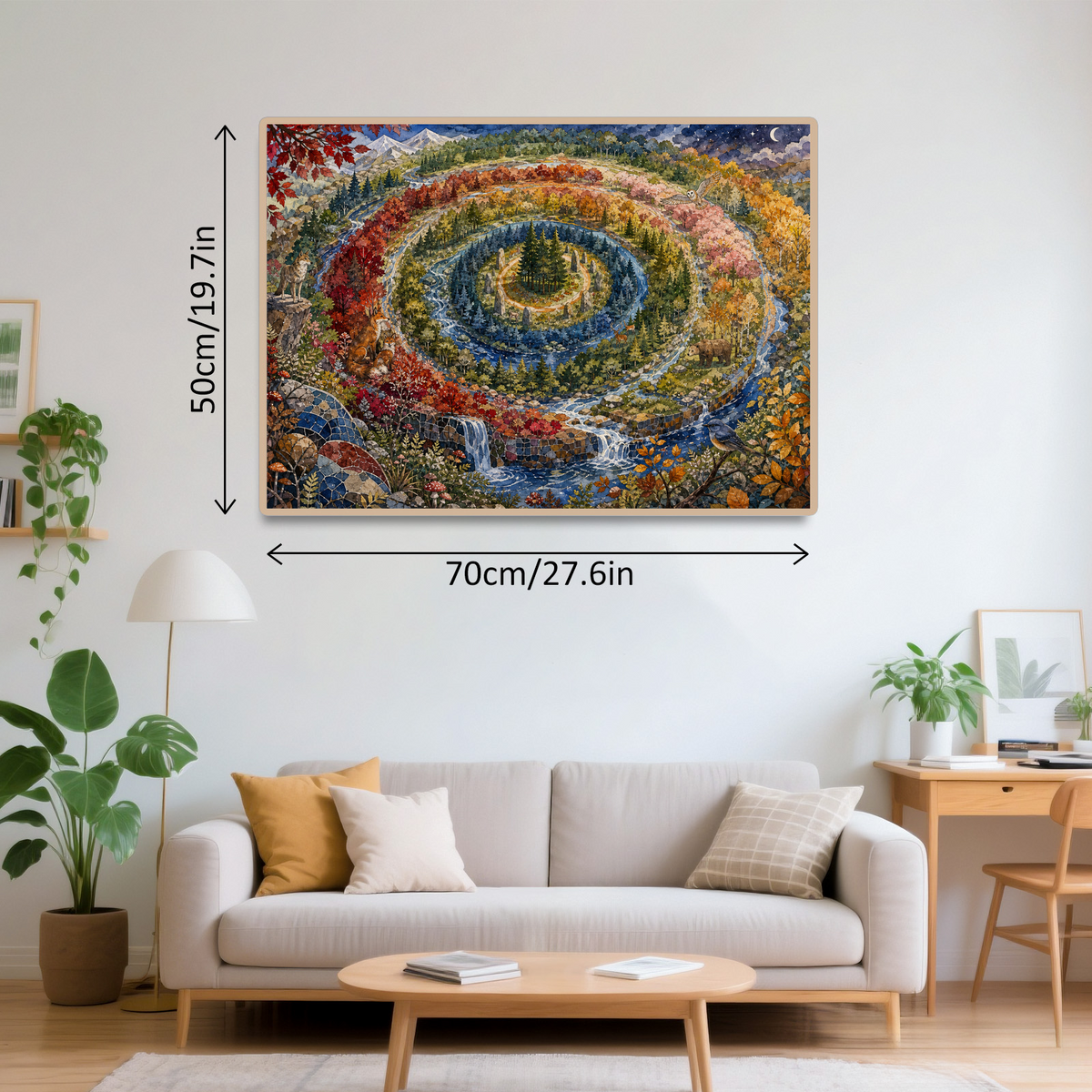 Secret Forest Ring Pattern Landscape Puzzle - puzzle product view