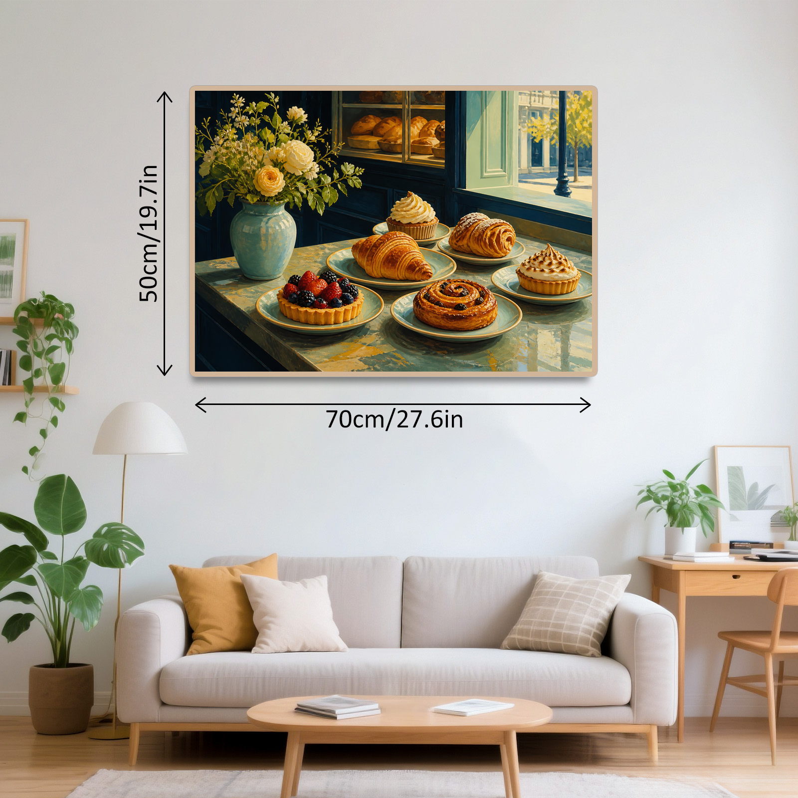 Luminous Pastry Counter Gouache Landscape Puzzle - puzzle product view