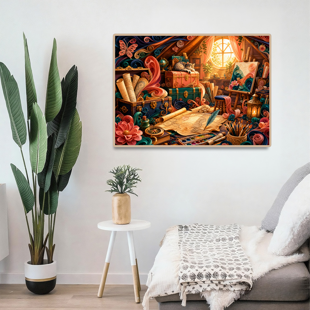 Golden Attic Treasure Studio Landscape Puzzle - puzzle product view