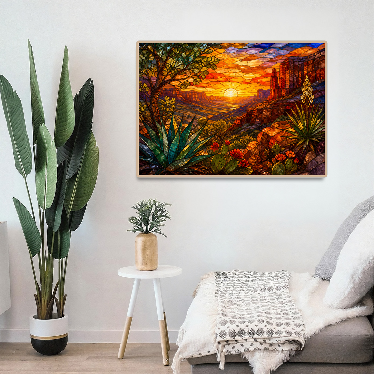 Golden-Hour Desert Canyon Landscape Puzzle - puzzle product view