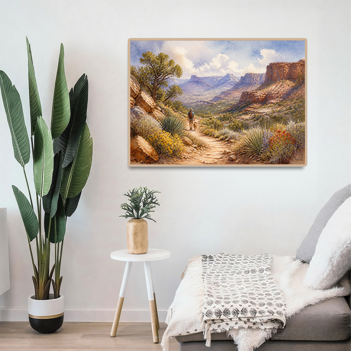 Sunlit Desert Canyon Landscape Puzzle - puzzle product view