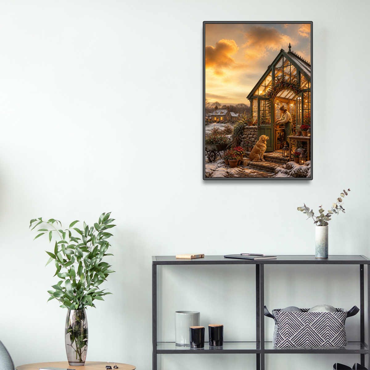 Rain Washed Holiday Greenhouse Soft 3d Storybook Portrait Puzzle - puzzle product view