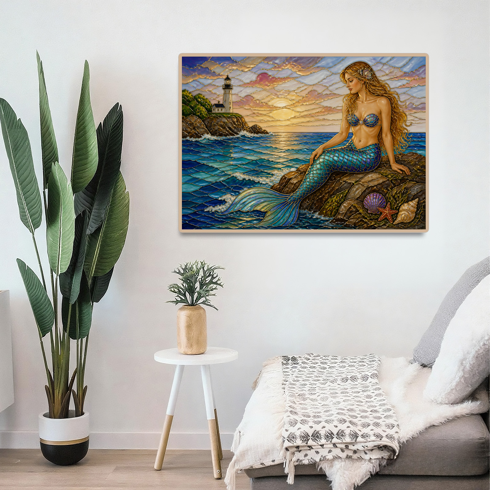 Story Rich Mermaid Cove Enamel Art Landscape Puzzle - puzzle product view