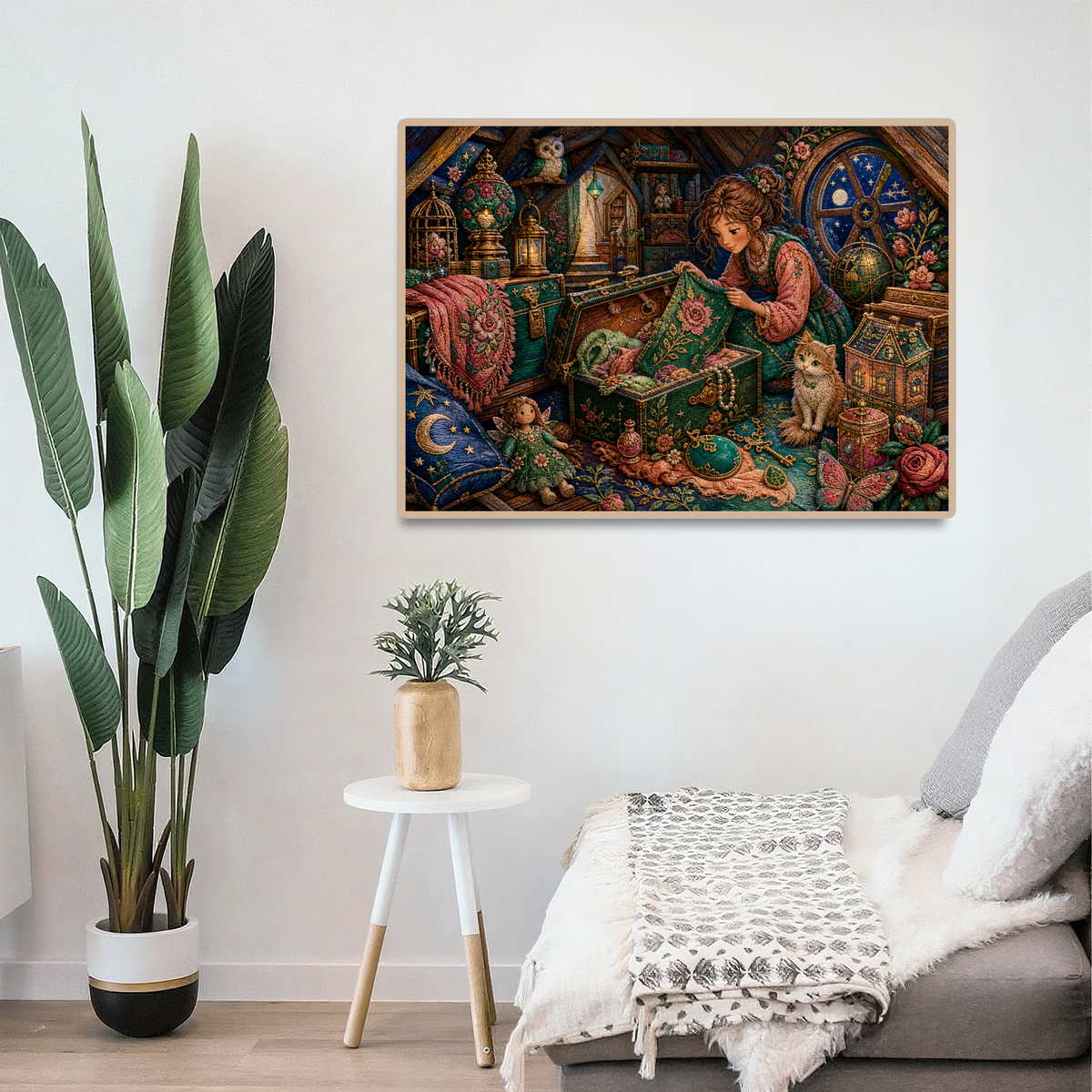 Emerald Enchanted Attic Search Landscape Puzzle - puzzle product view
