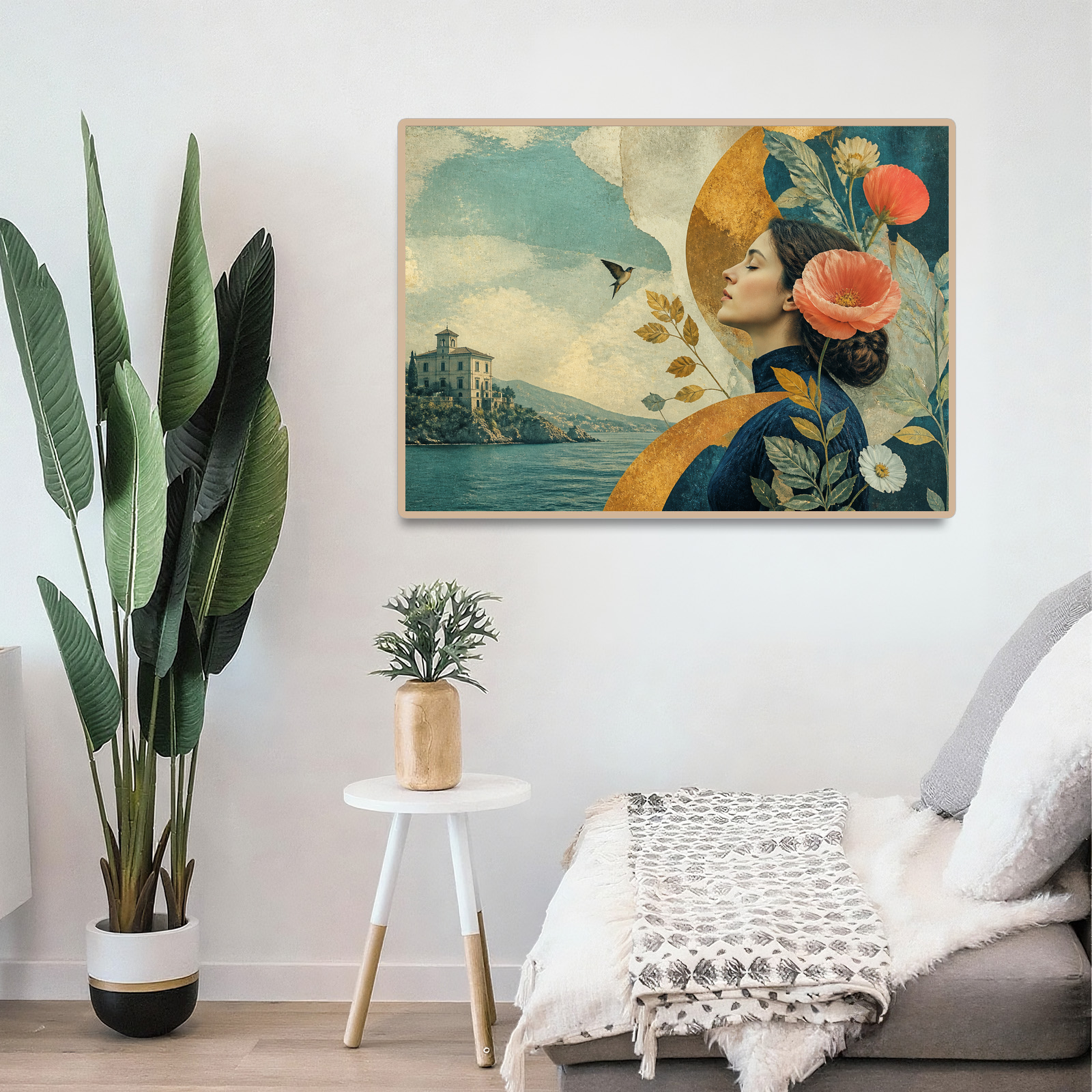 Story Rich Botanical Still Life Surreal Collage Landscape Puzzle - puzzle product view
