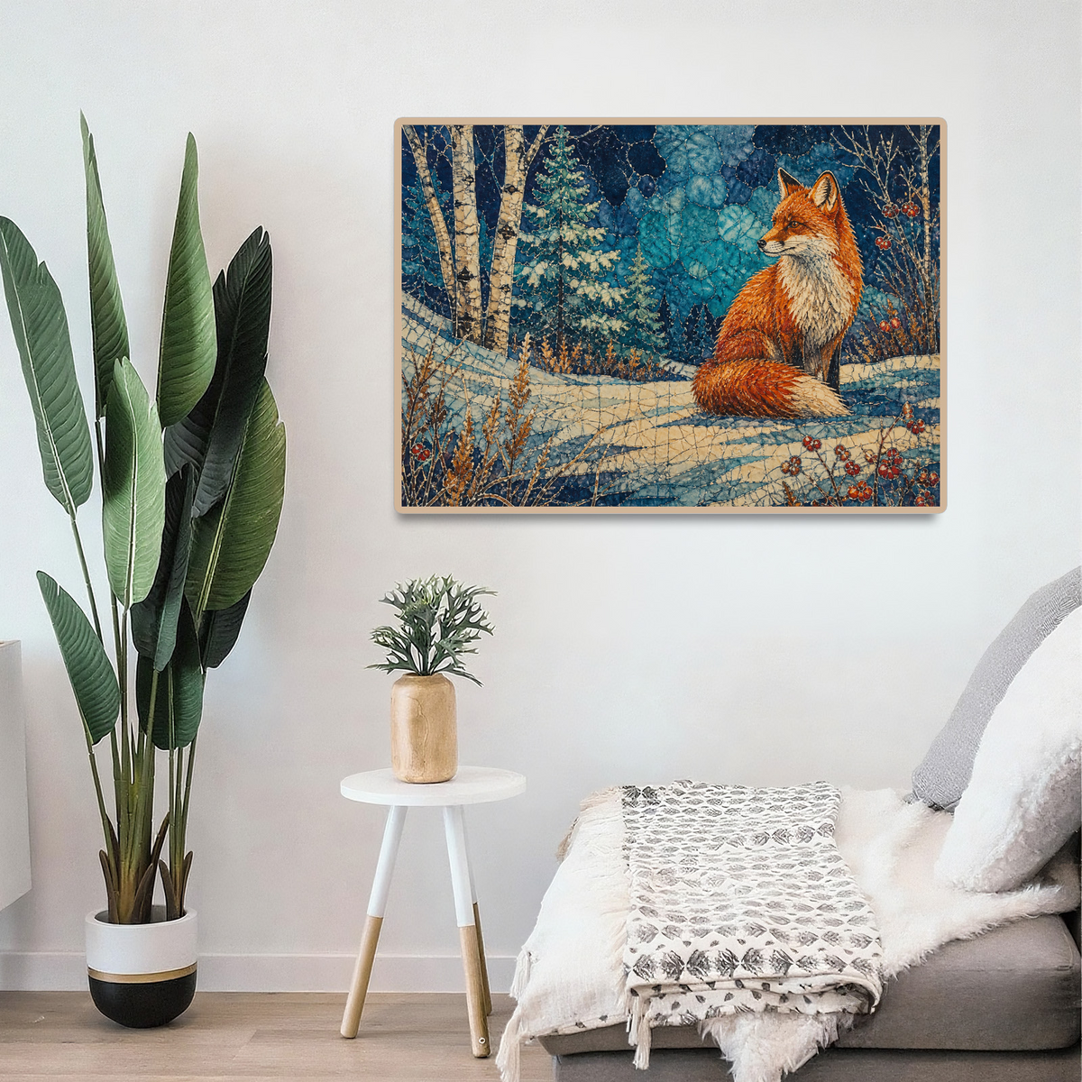 Luminous Red Fox Landscape Puzzle - puzzle product view
