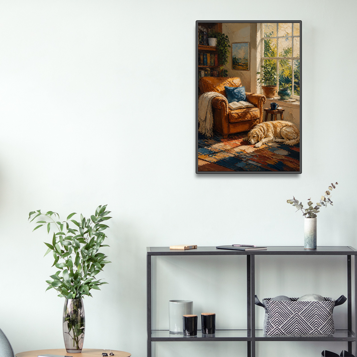 Sunlit Reading Nook Portrait Puzzle - puzzle product view