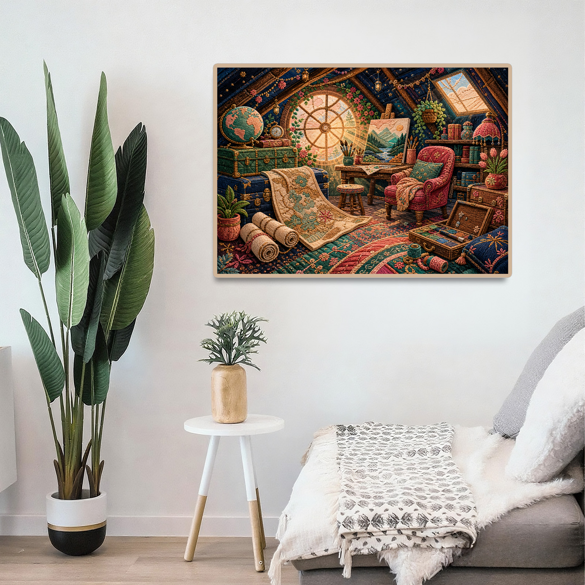 Radiant Attic Treasure Studio Landscape Puzzle - puzzle product view