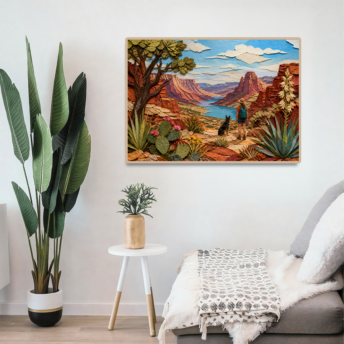 Vibrant Desert Canyon Landscape Puzzle - puzzle product view