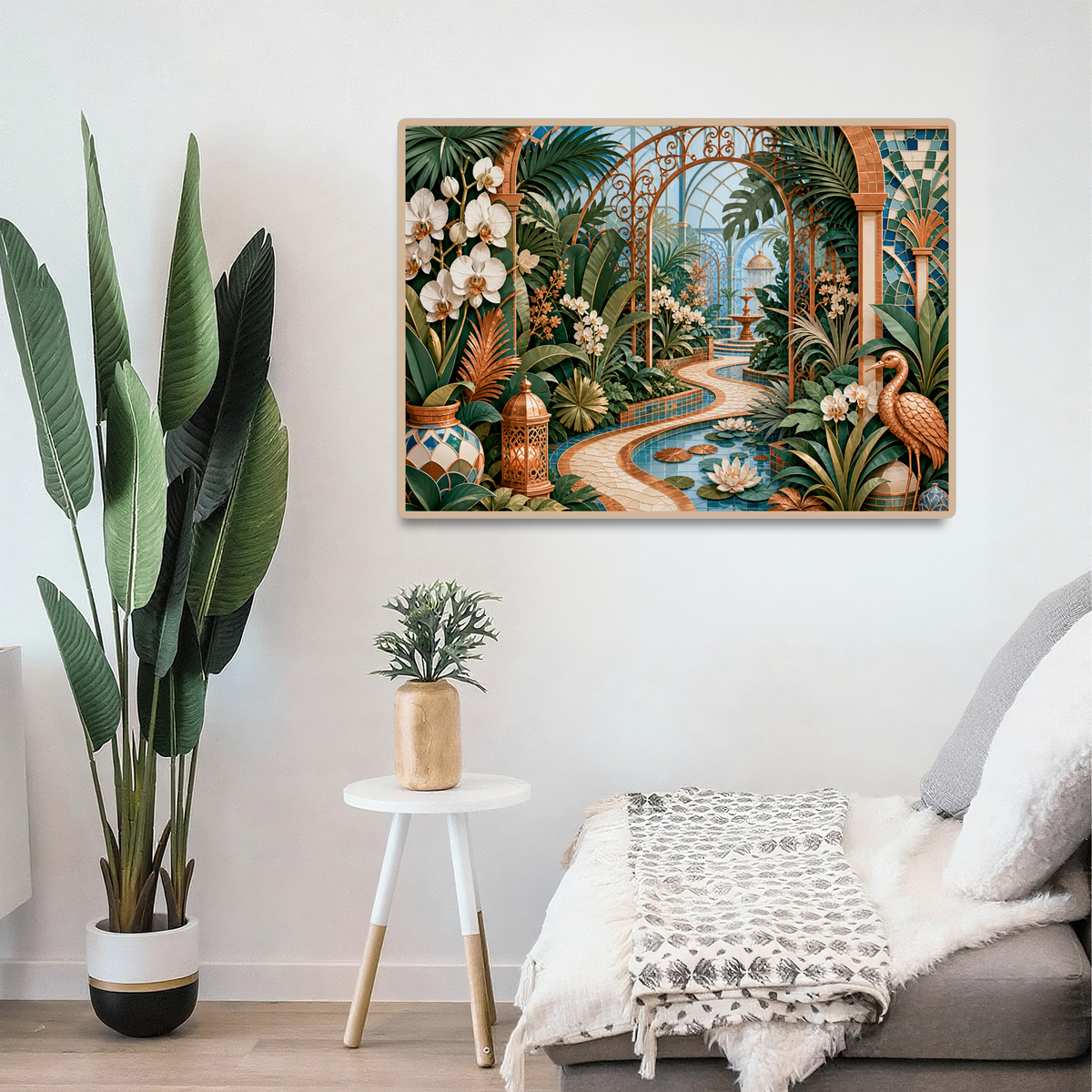 Luminous Botanical Greenhouse Maze Landscape Puzzle - puzzle product view