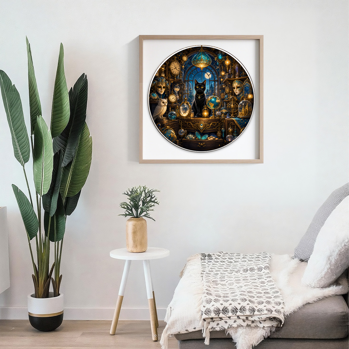 Golden Midnight Curiosity Shop Round Puzzle - puzzle product view