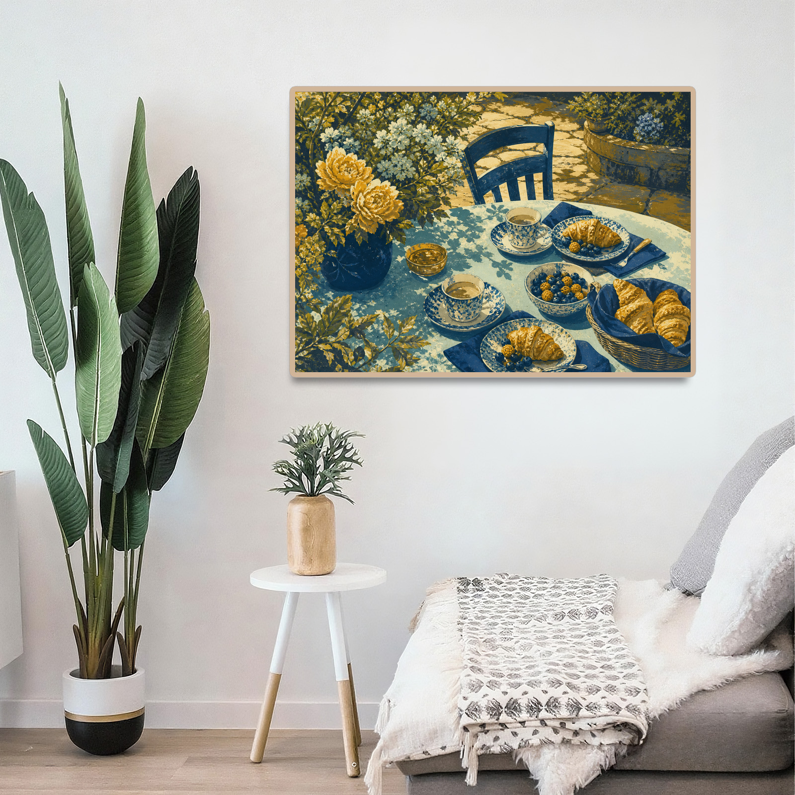 Story Rich Garden Brunch Screen Print Landscape Puzzle - puzzle product view