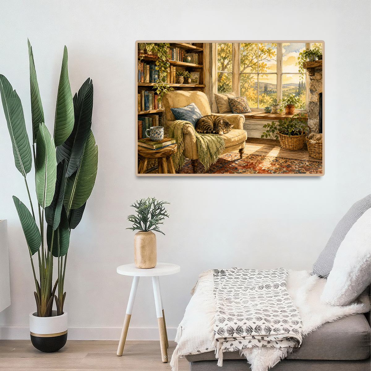 Golden-Hour Reading Nook Landscape Puzzle - puzzle product view