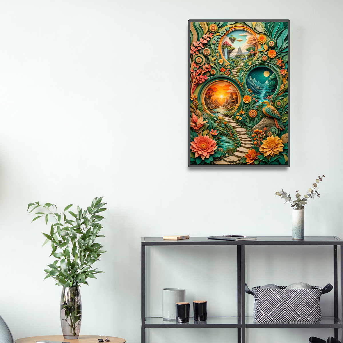 Sapphire Portal Garden Worlds Portrait Puzzle - puzzle product view
