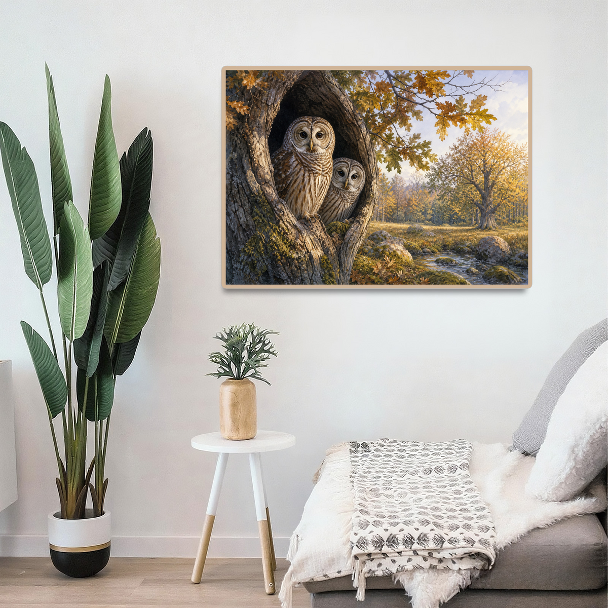 Luminous Owls Landscape Puzzle - puzzle product view