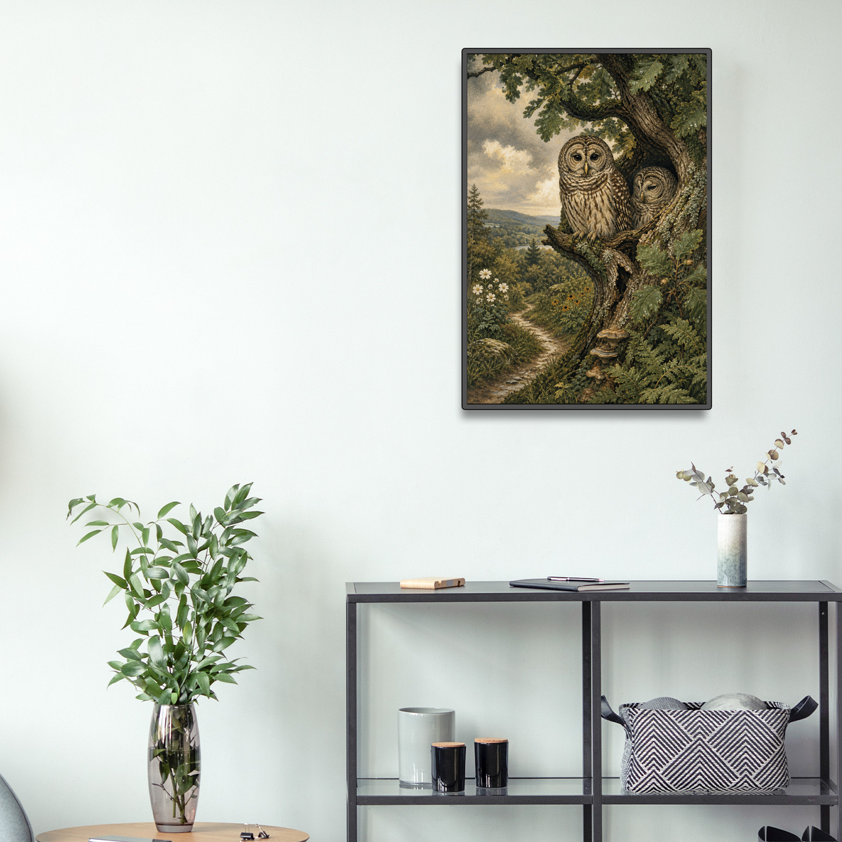 Rain-Washed Owls Portrait Puzzle - puzzle product view
