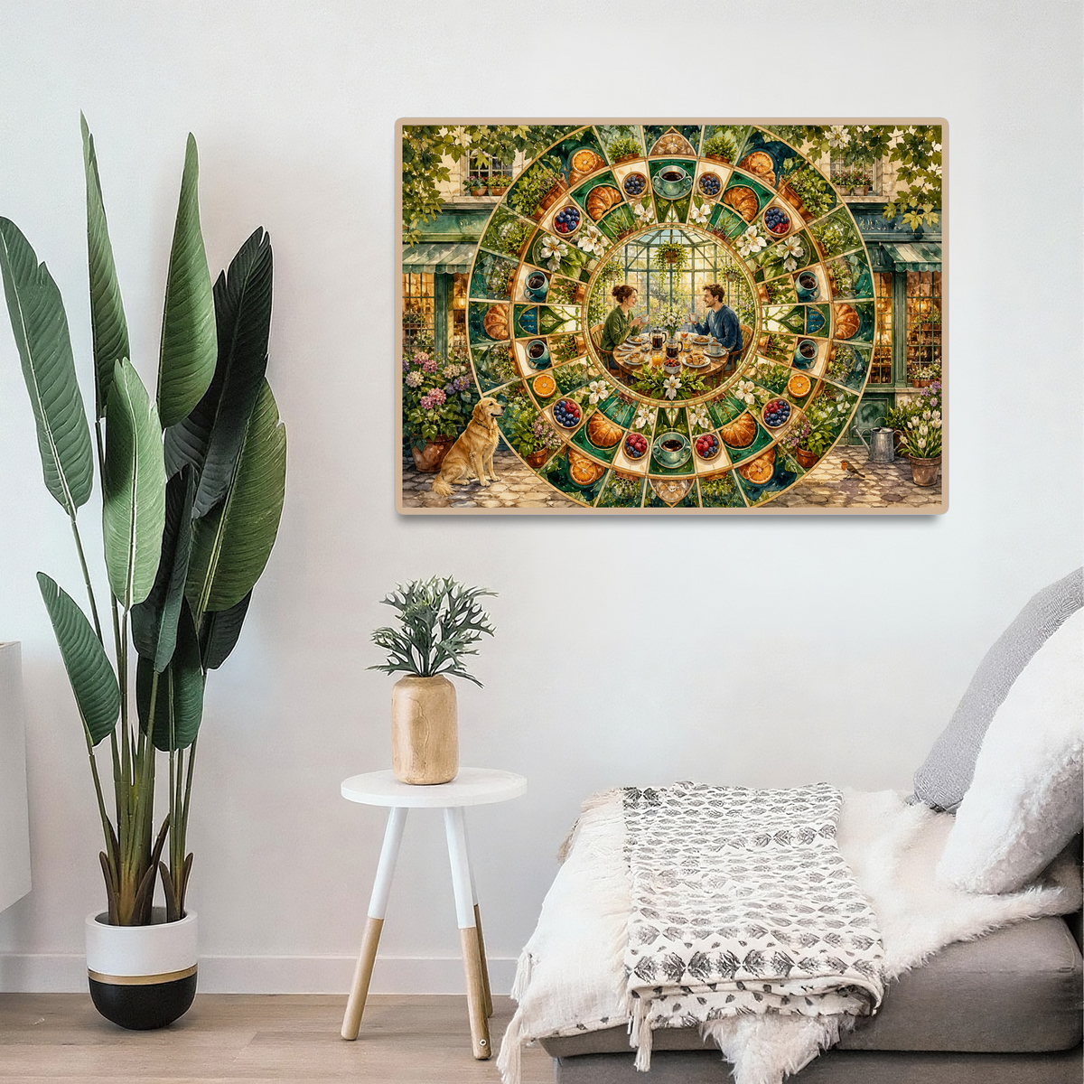 Luminous Greenhouse Breakfast Landscape Puzzle - puzzle product view