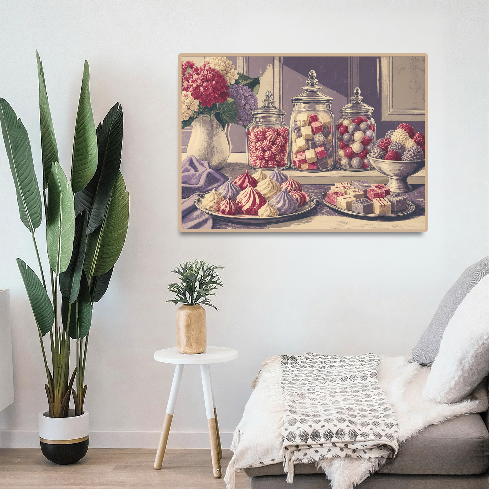 Moonlit Candy Shop Window Screen Print Landscape Puzzle - puzzle product view