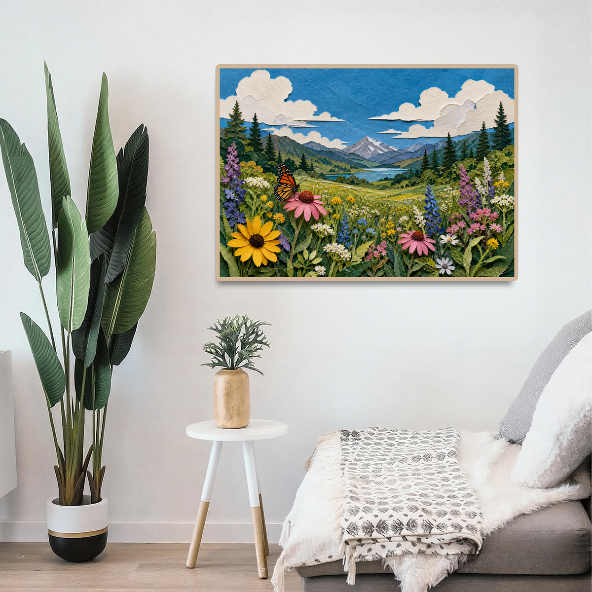 Story-Rich Wildflower Meadow Landscape Puzzle - puzzle product view