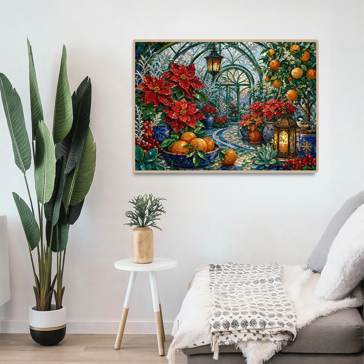 Emerald Frosted Greenhouse Landscape Puzzle - puzzle product view