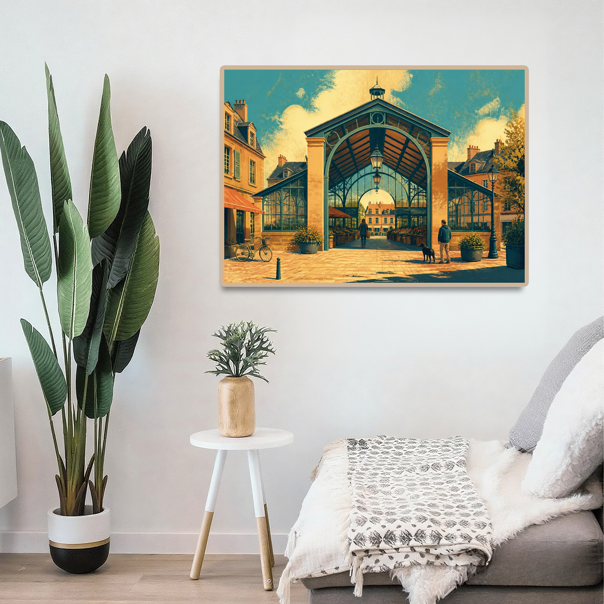 Quiet Covered Market Hall Landscape Puzzle - puzzle product view