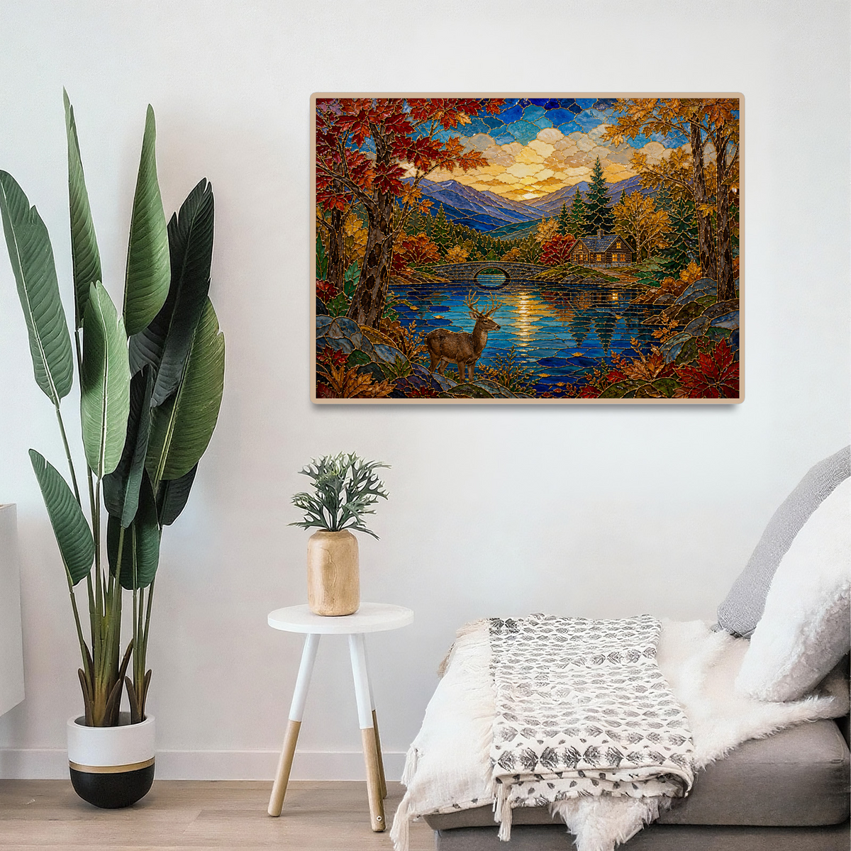 Quiet Autumn Woodland Landscape Puzzle - puzzle product view