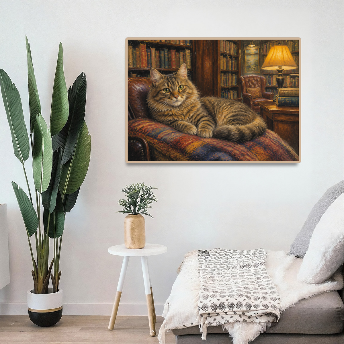 Luminous Library Cat Landscape Puzzle - puzzle product view