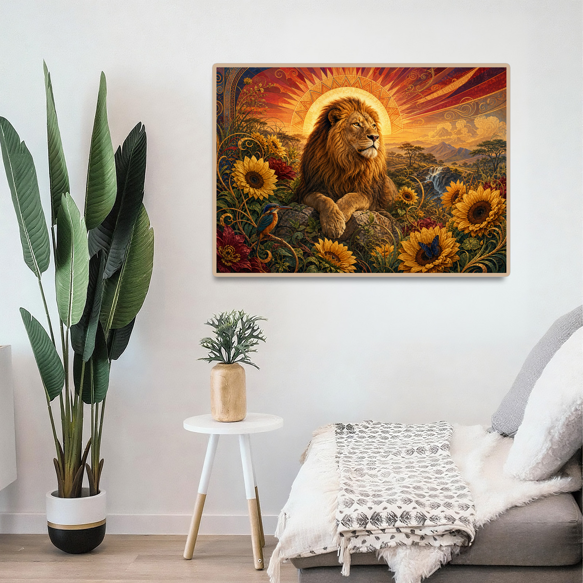 Aurora Lion Sun Garden Landscape Puzzle - puzzle product view