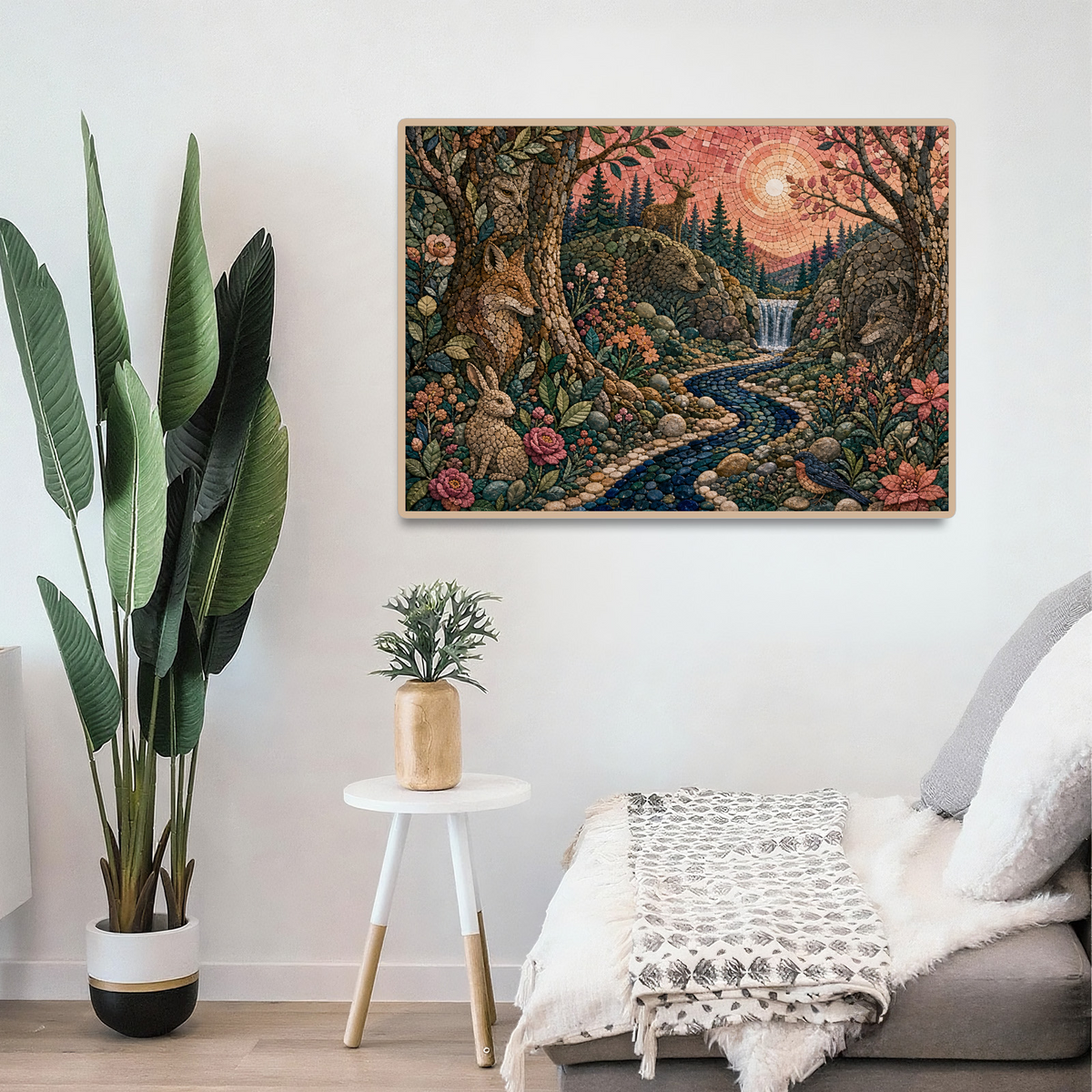 Whispering Hidden Animal Forest Landscape Puzzle - puzzle product view