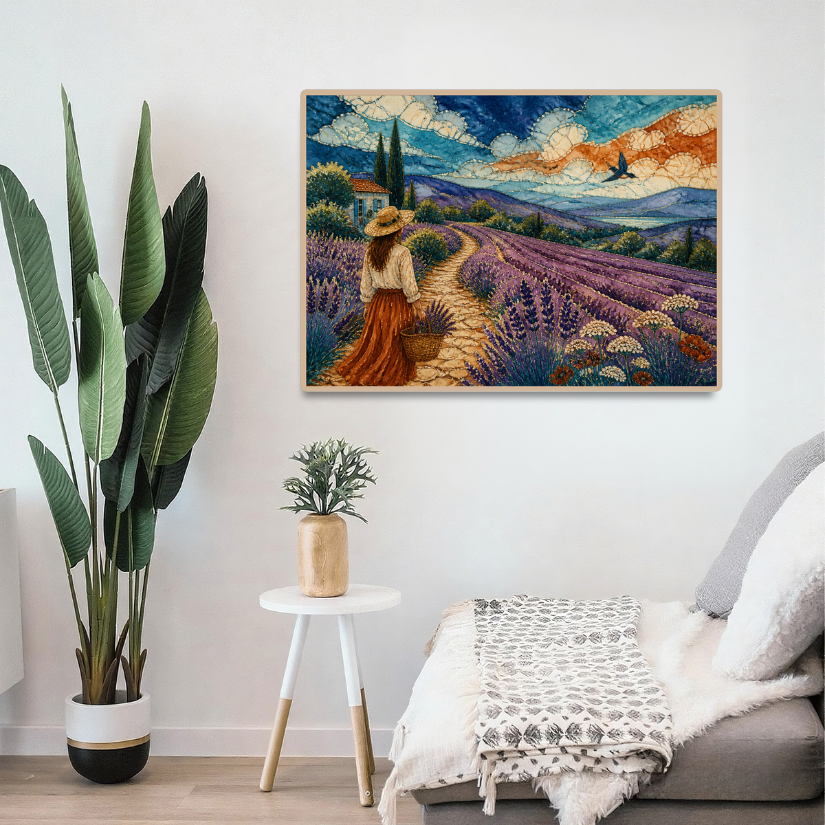 Luminous Lavender Hills Landscape Puzzle - puzzle product view