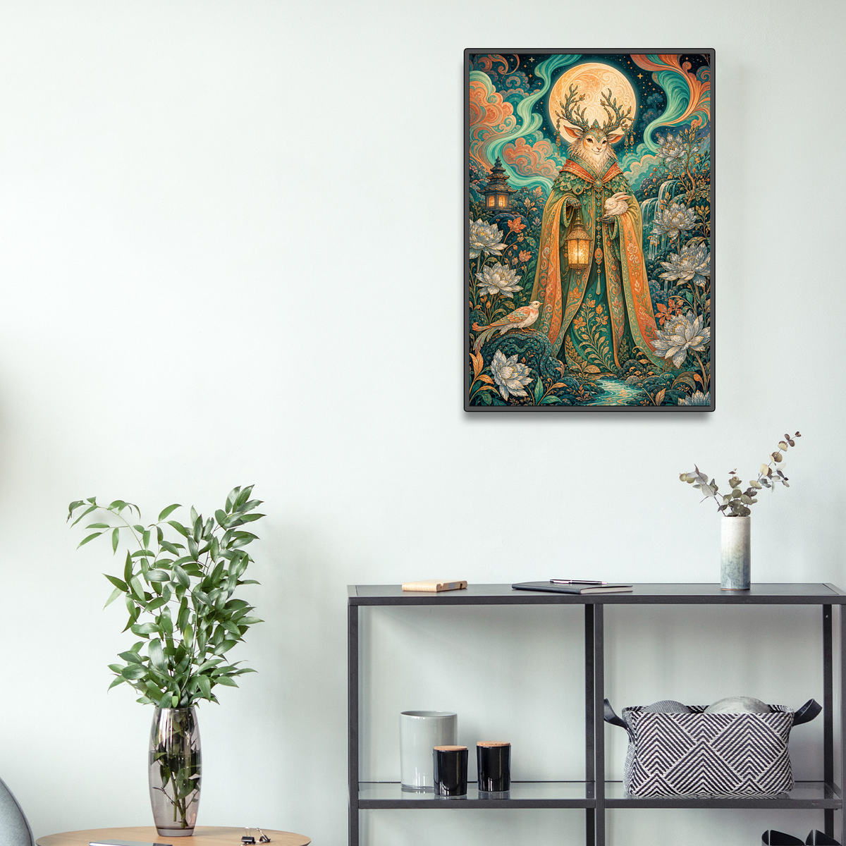 Aurora Moon Garden Guardian Portrait Puzzle - puzzle product view