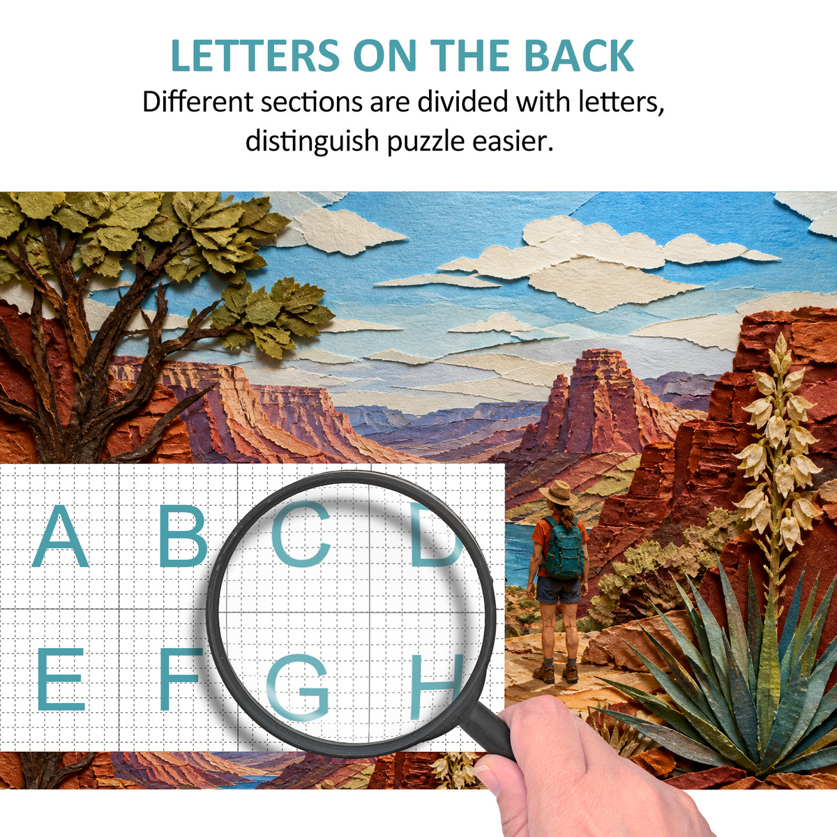 Vibrant Desert Canyon Landscape Puzzle - puzzle product view