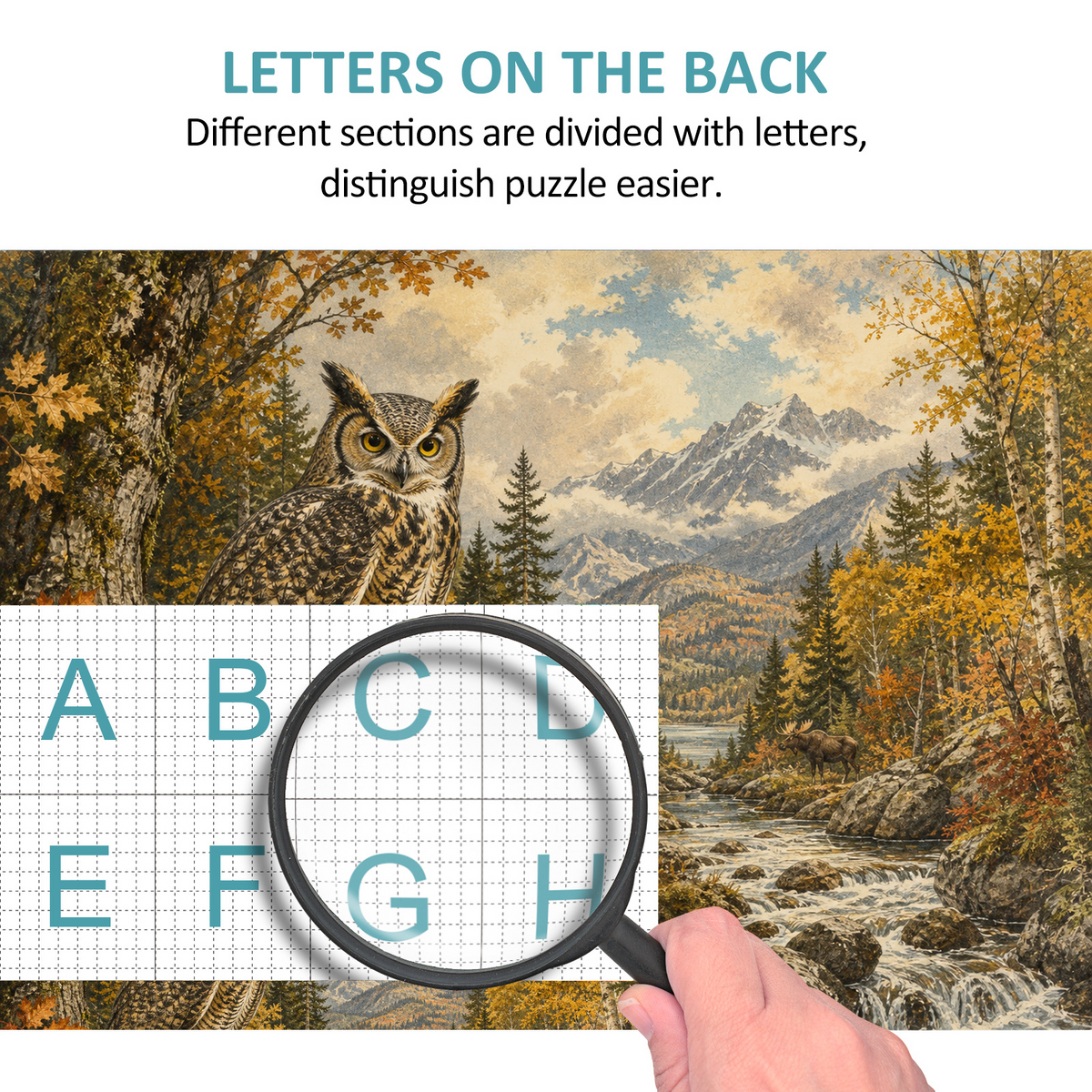 Luminous Autumn Woodland Landscape Puzzle - puzzle product view