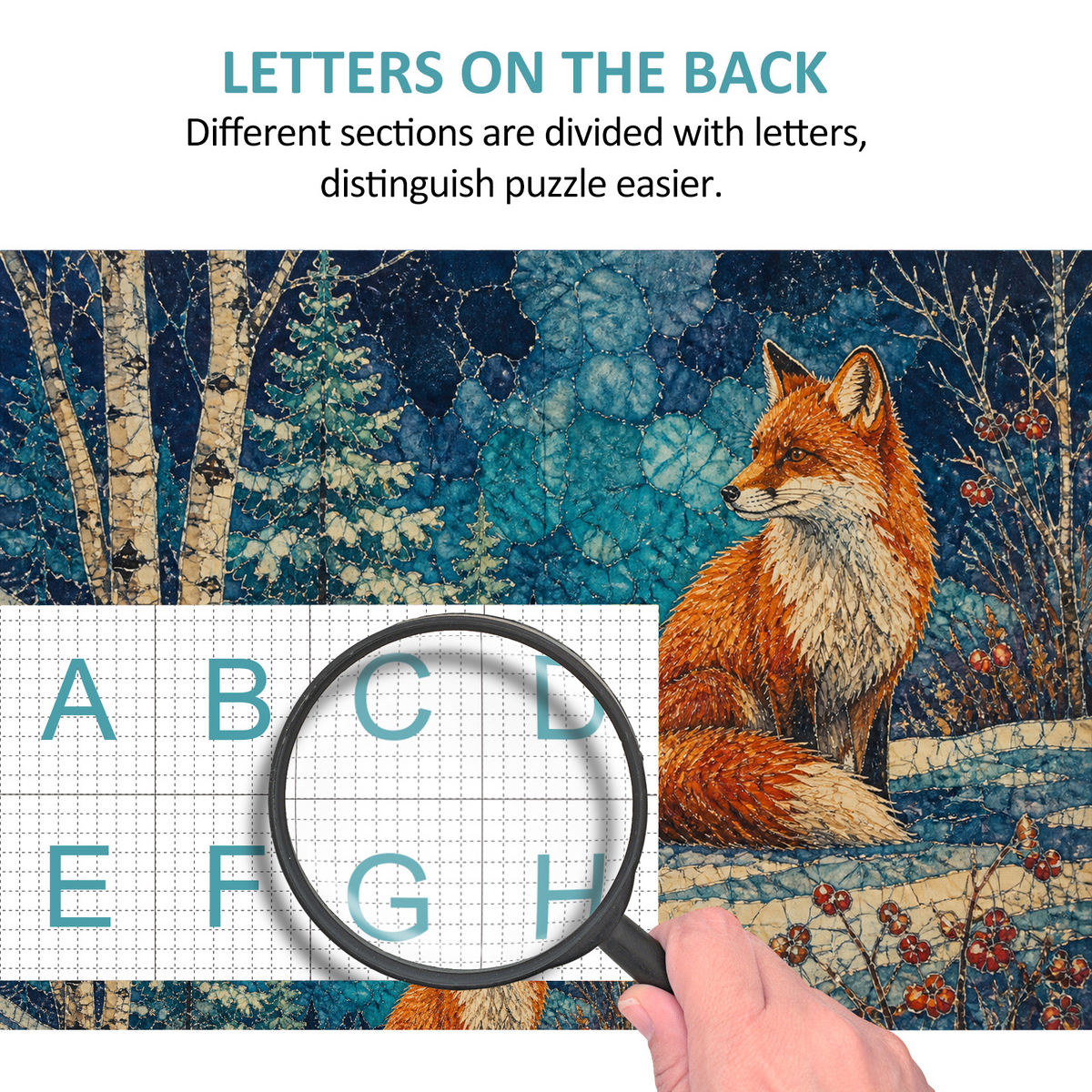 Luminous Red Fox Landscape Puzzle - puzzle product view