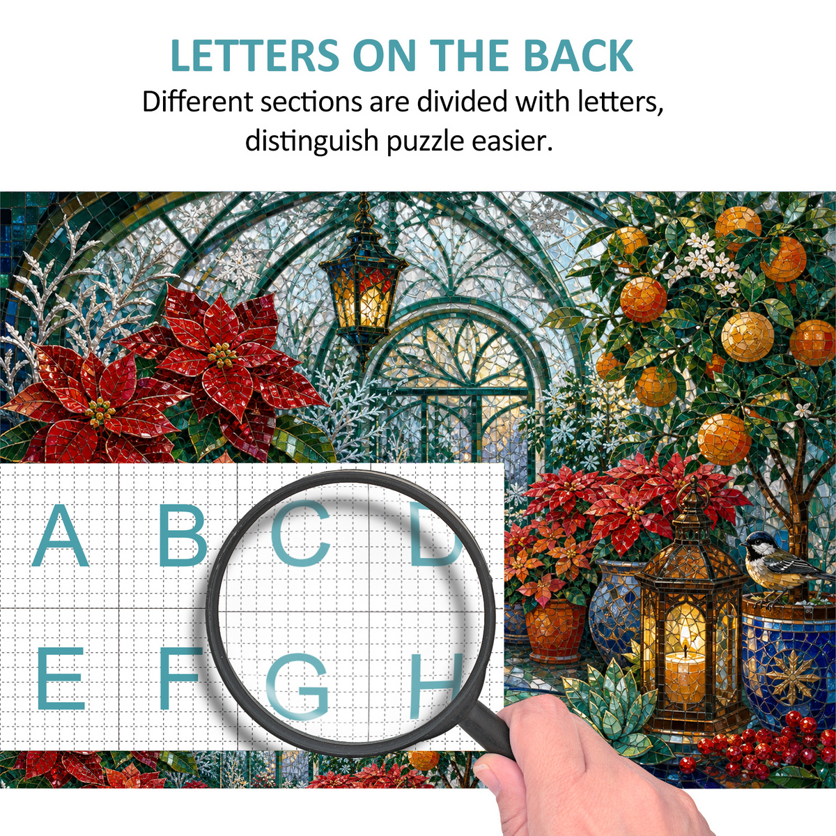 Emerald Frosted Greenhouse Landscape Puzzle - puzzle product view