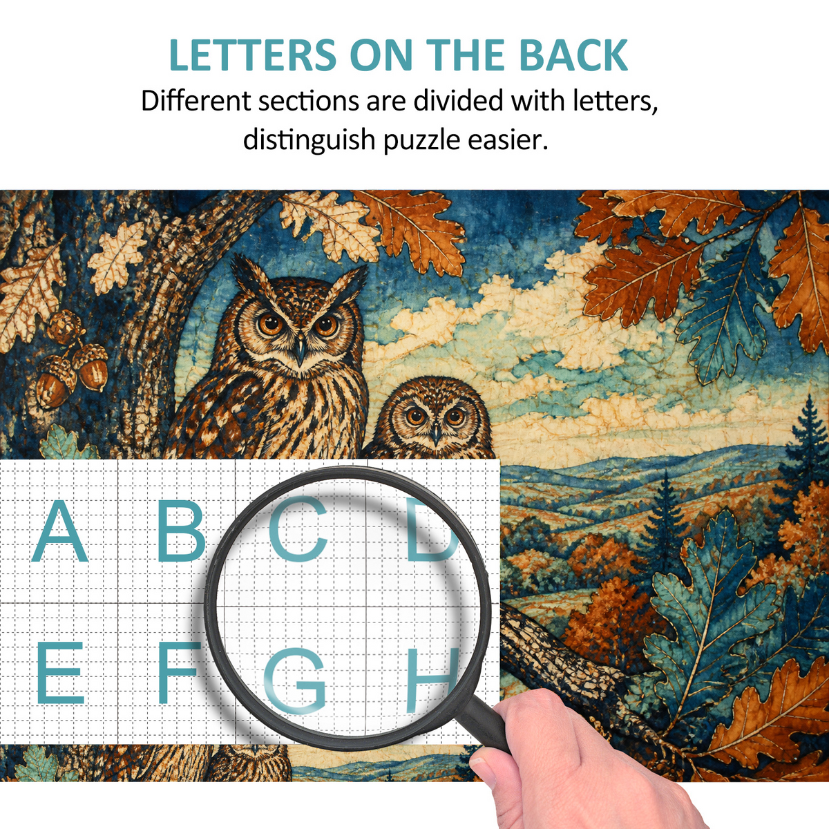 Story-Rich Owls Landscape Puzzle - puzzle product view