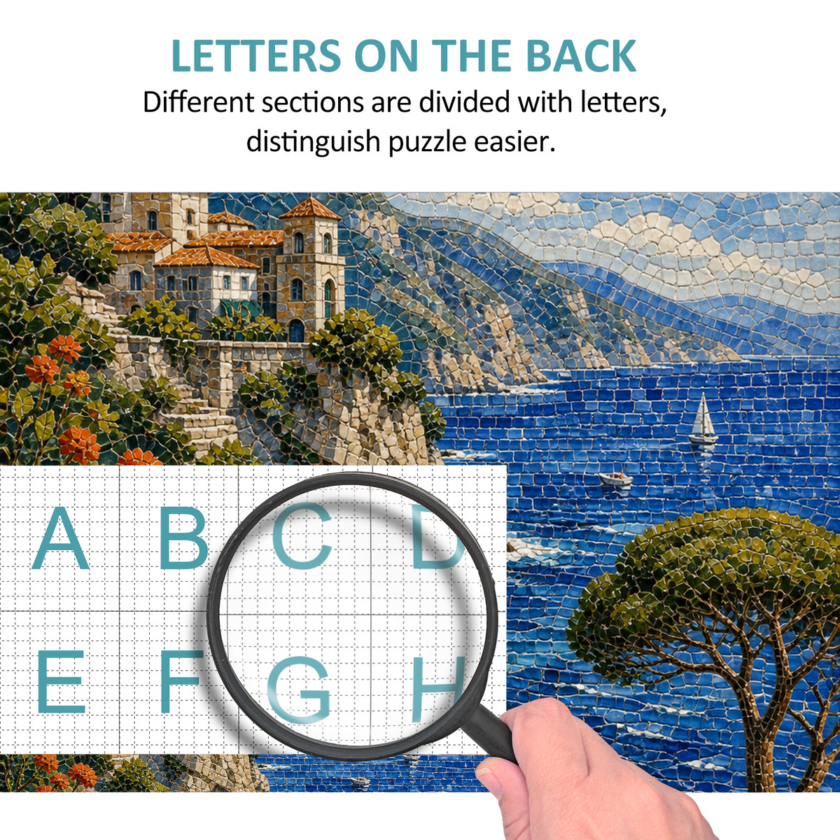 Luminous Coastal Cliffs Portrait Puzzle - puzzle product view