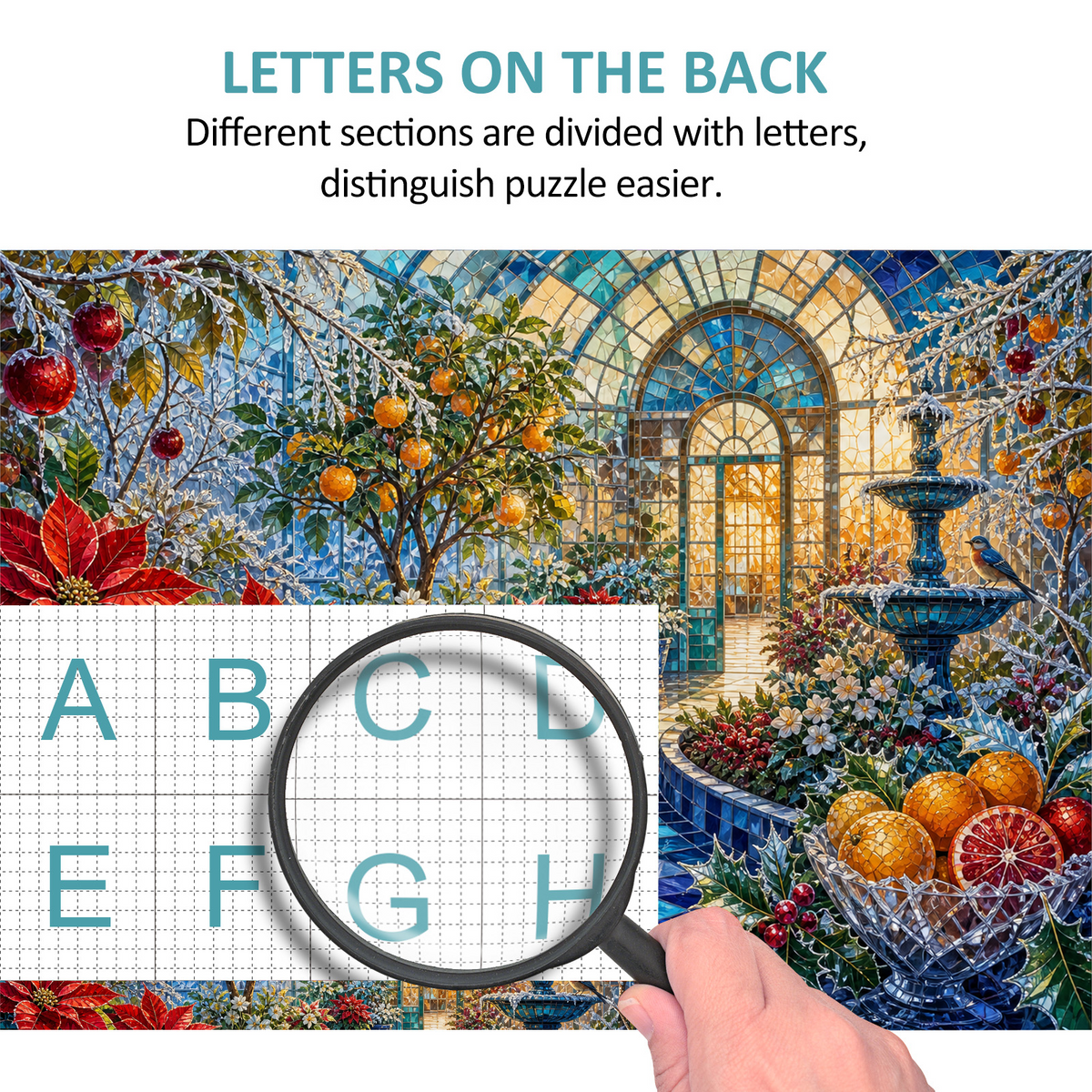 Velvet Frosted Greenhouse Landscape Puzzle - puzzle product view