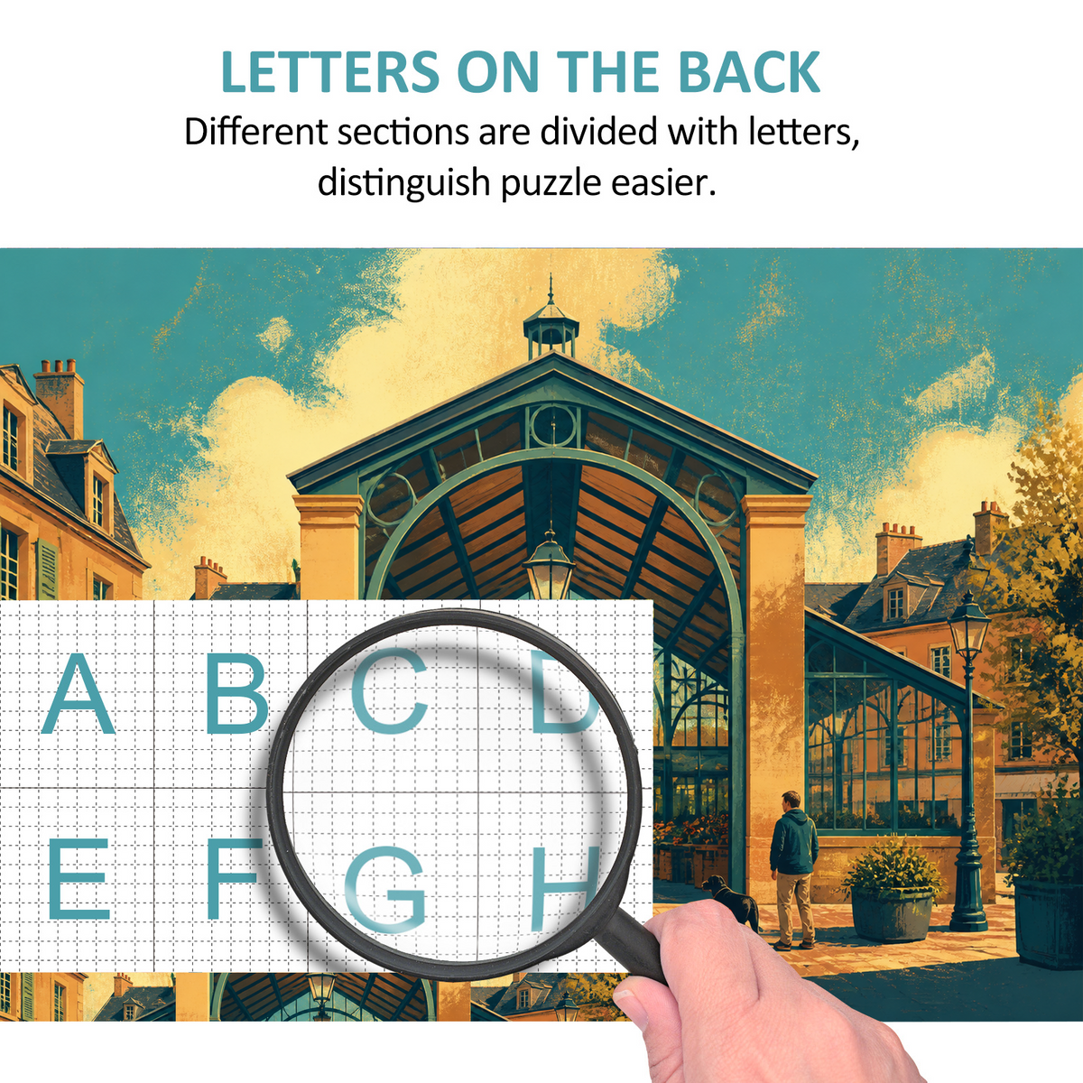 Quiet Covered Market Hall Landscape Puzzle - puzzle product view