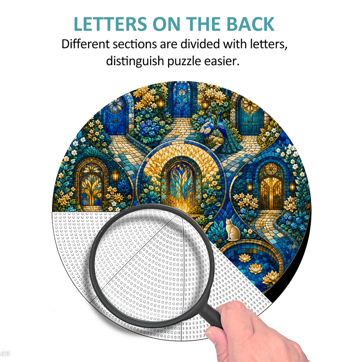 Twilight Secret Garden Doors Round Puzzle - puzzle product view