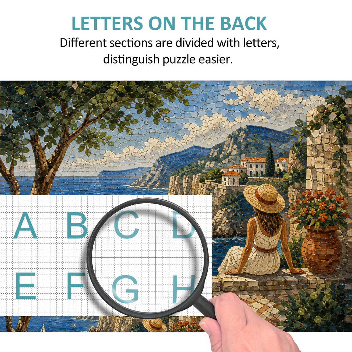 Vibrant Coastal Cliffs Landscape Puzzle - puzzle product view