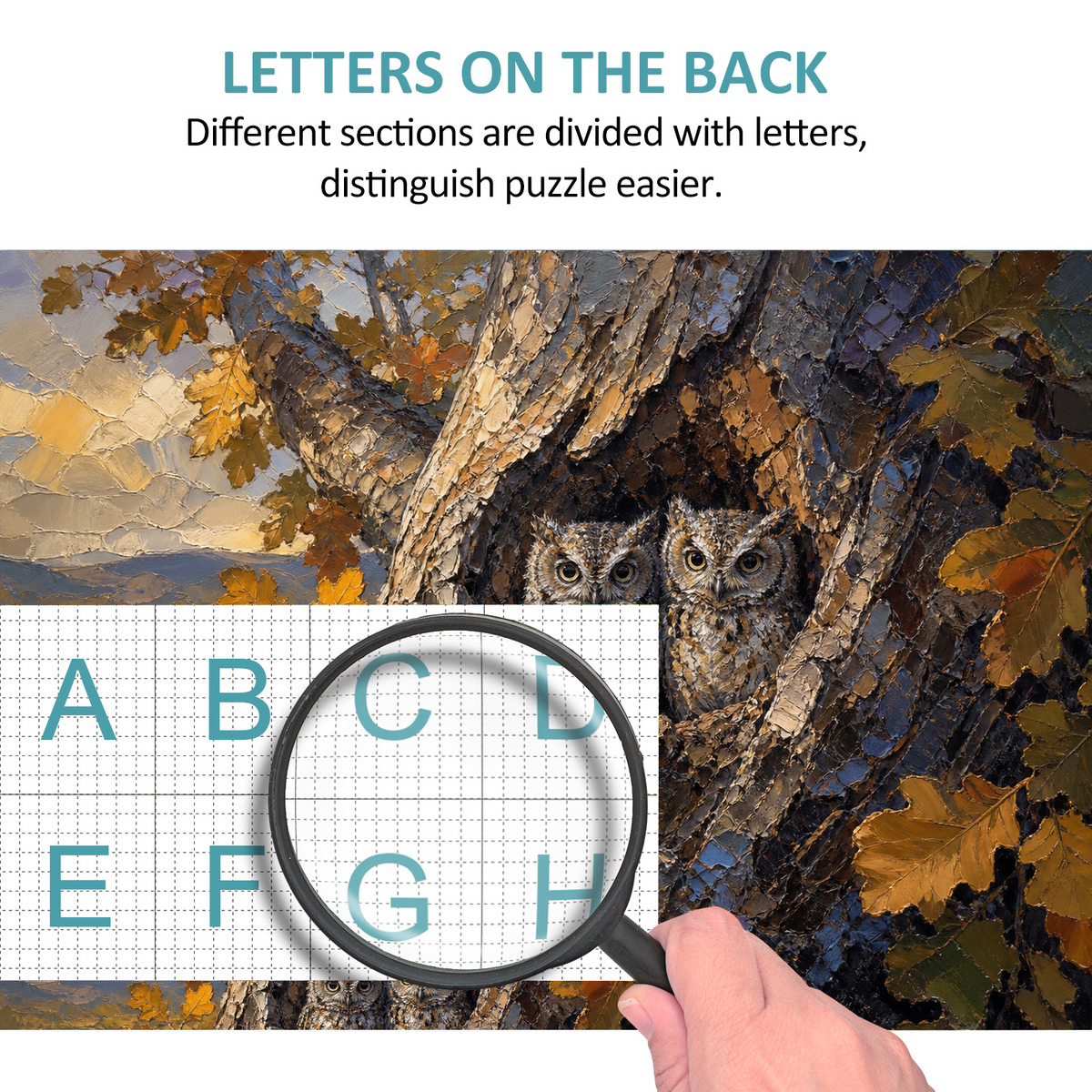 Quiet Owls Landscape Puzzle - puzzle product view