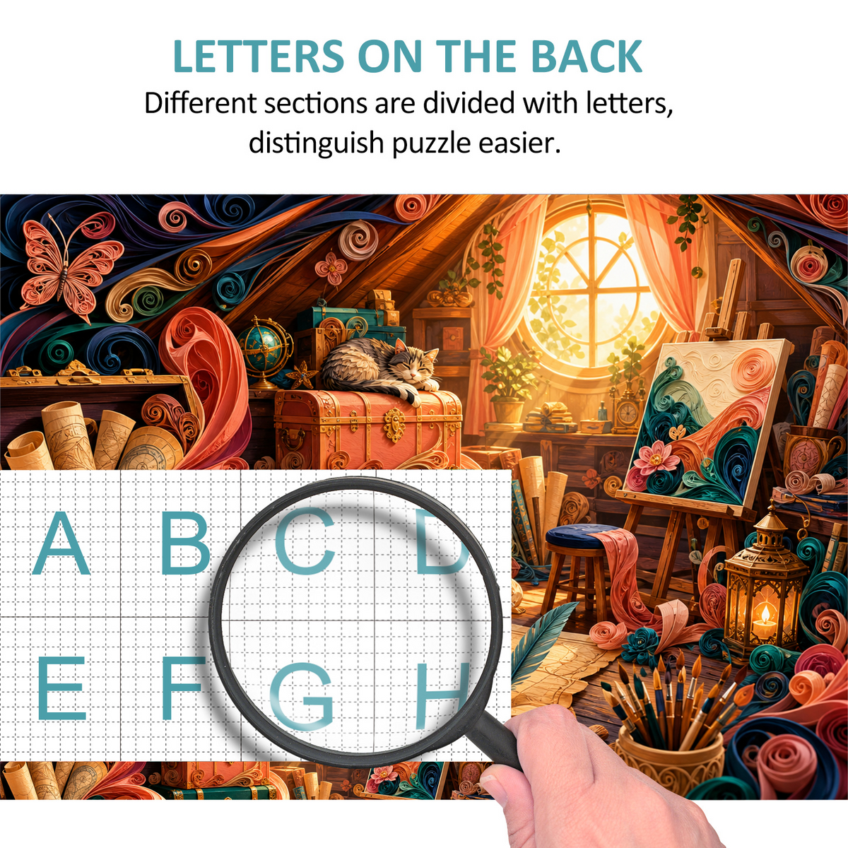Golden Attic Treasure Studio Landscape Puzzle - puzzle product view