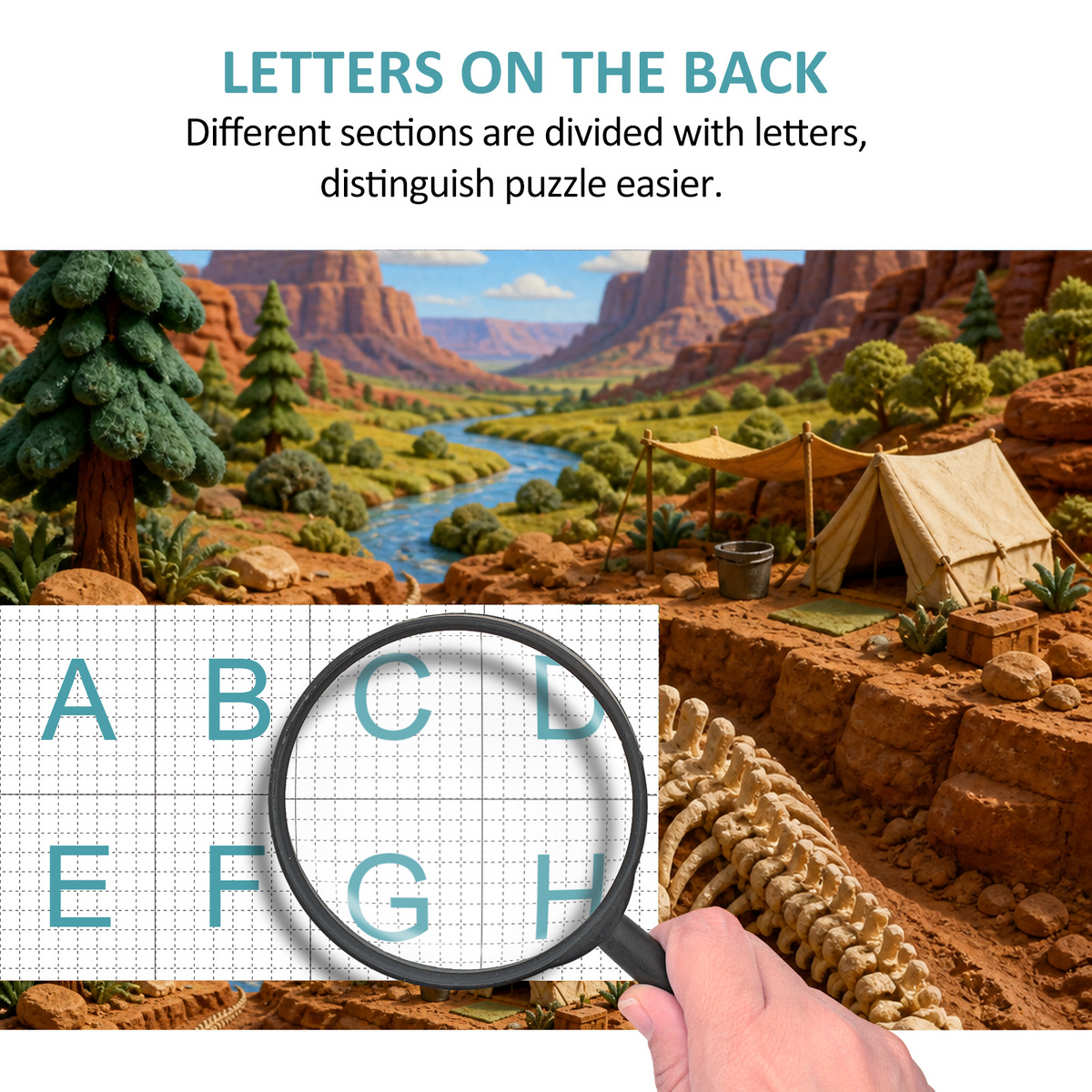 Sunlit Dinosaur Discovery Valley Soft 3d Storybook Portrait Puzzle - puzzle product view