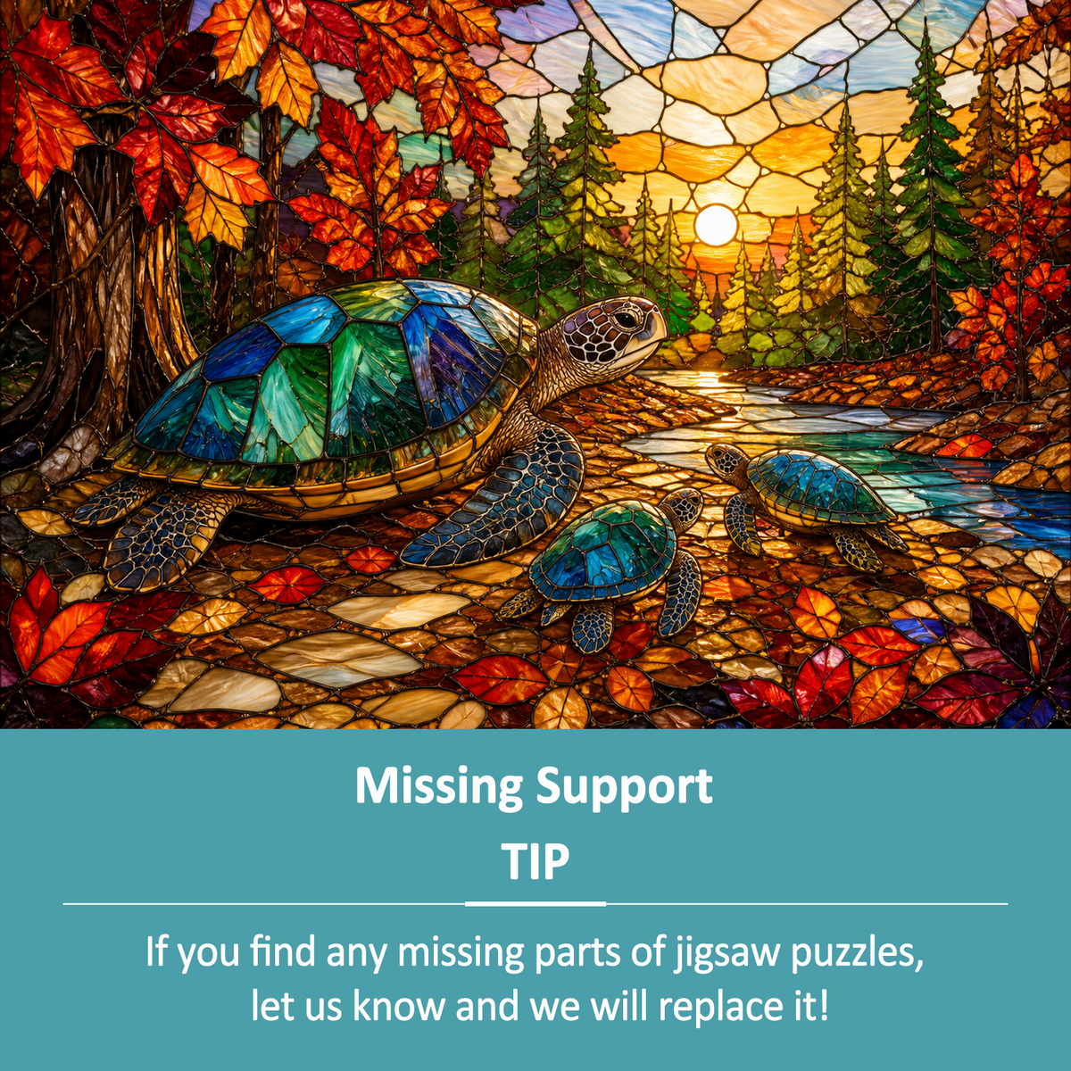 Story-Rich Sea Turtles Landscape Puzzle - puzzle product view