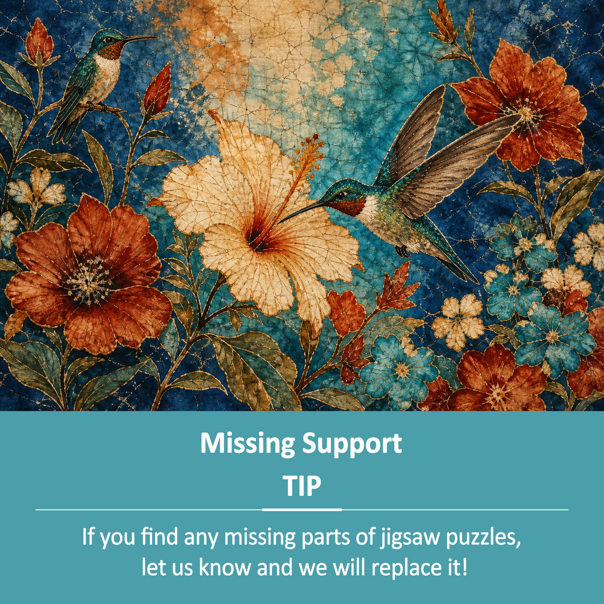 Quiet Hummingbirds Landscape Puzzle - puzzle product view