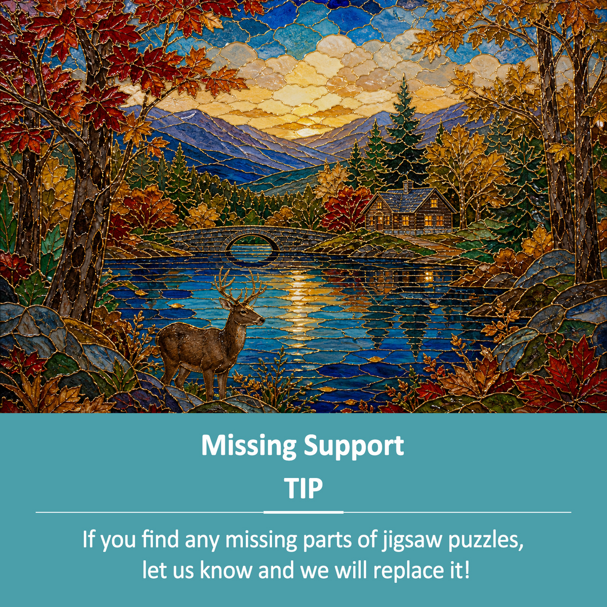 Quiet Autumn Woodland Landscape Puzzle - puzzle product view