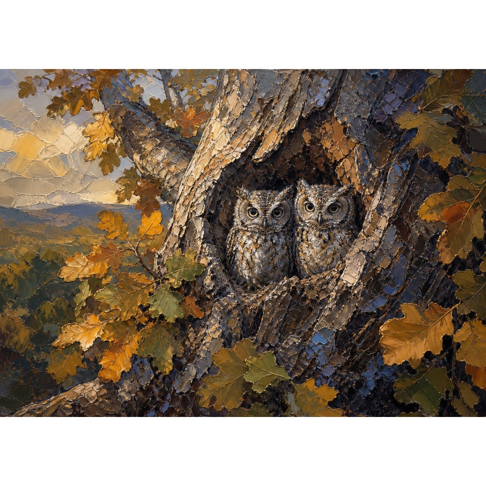 Quiet Owls Landscape Puzzle - puzzle artwork