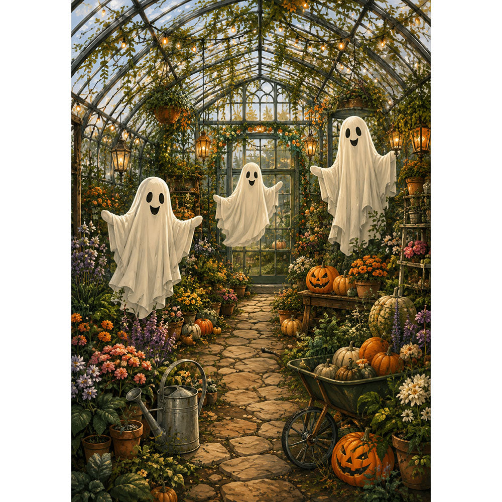 Friendly Ghost Conservatory Jigsaw Puzzle - puzzle artwork