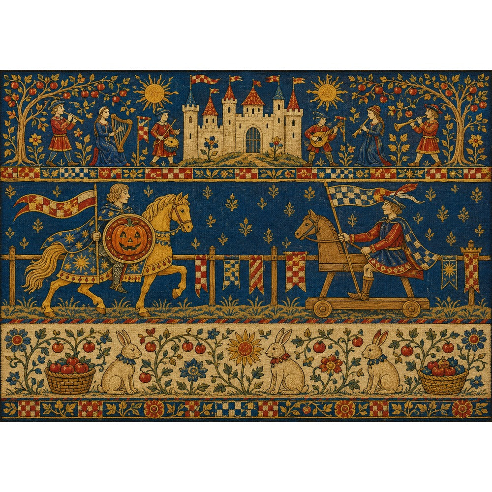 Medieval Halloween Tournament 1000 Piece Puzzle - puzzle artwork
